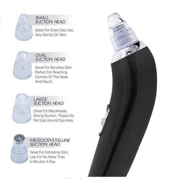 Olivia Rose Electric Vacuum Blackhead Remover Face Suction Pore Cleanser NEW - Picture 12 of 12